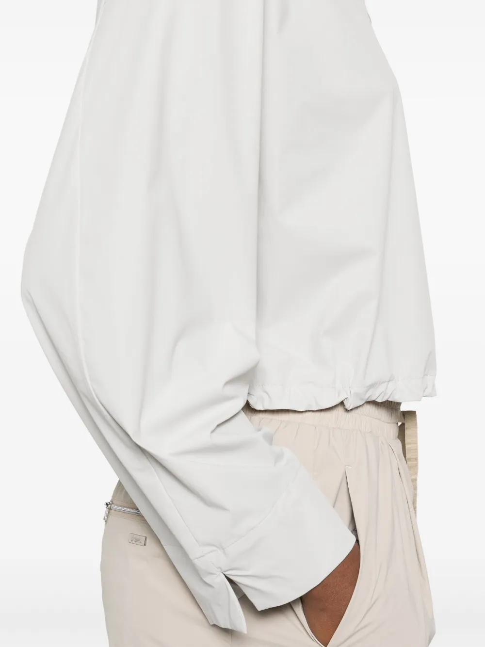 Herno Cropped blouse Grijs