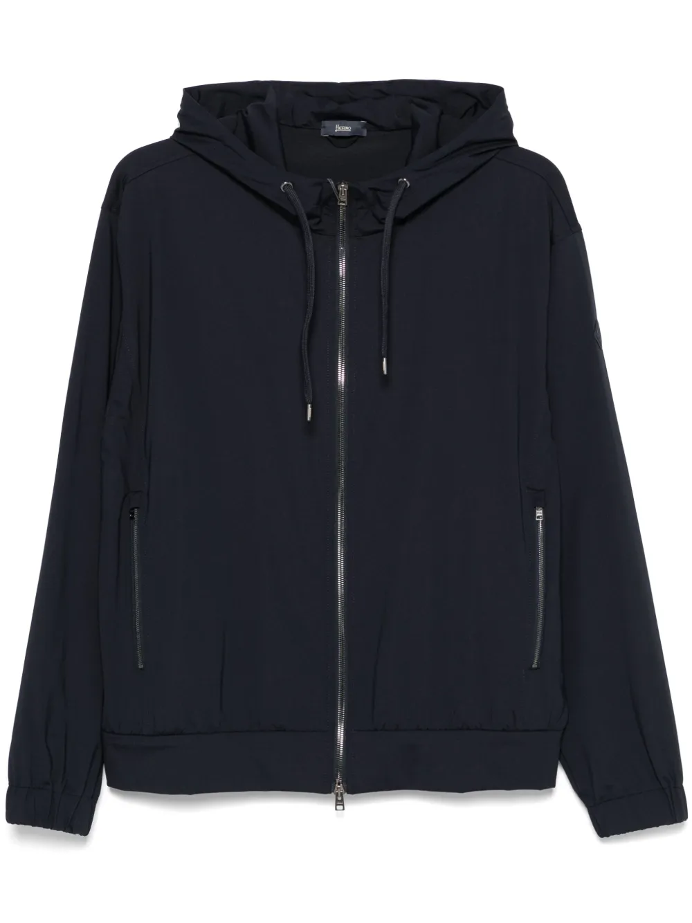 Herno logo-patch hoodie | Blue | Image 1