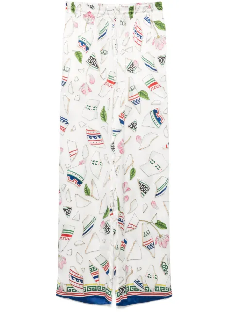 Casablanca pantalones de seda Le Vase Brise