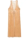 Alysi sequin-embellished gilet - Yellow
