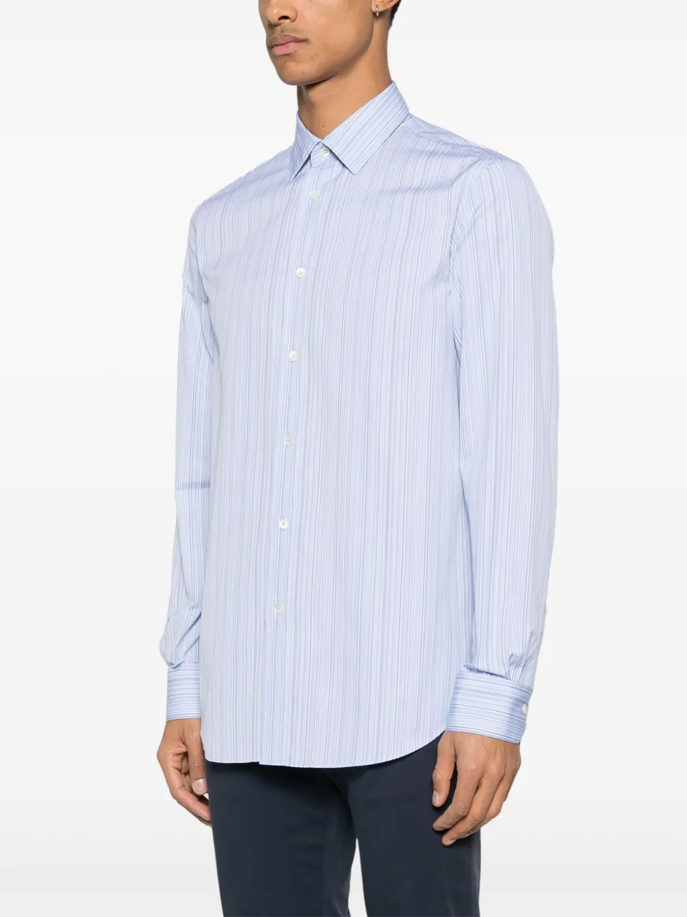 Paul Smith Gestreept overhemd Blauw