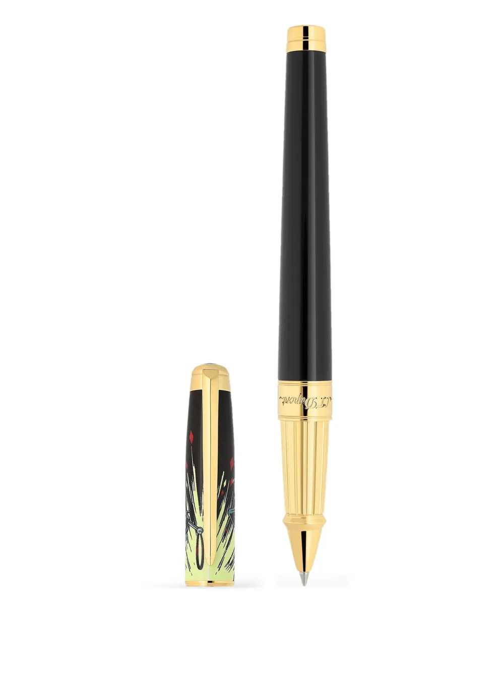 St Dupont Line D Eternity Pen In Black