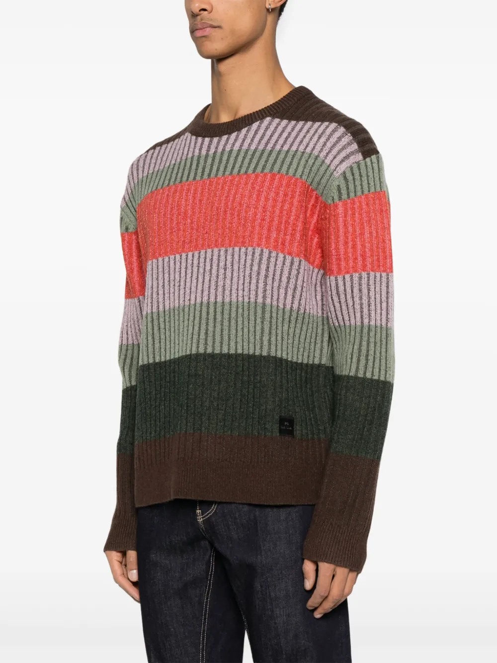 PS Paul Smith Gestreepte trui Groen