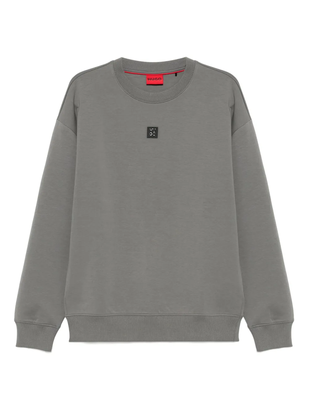 HUGO sudadera con distintivo Stacked-Logo | gris | Image 1