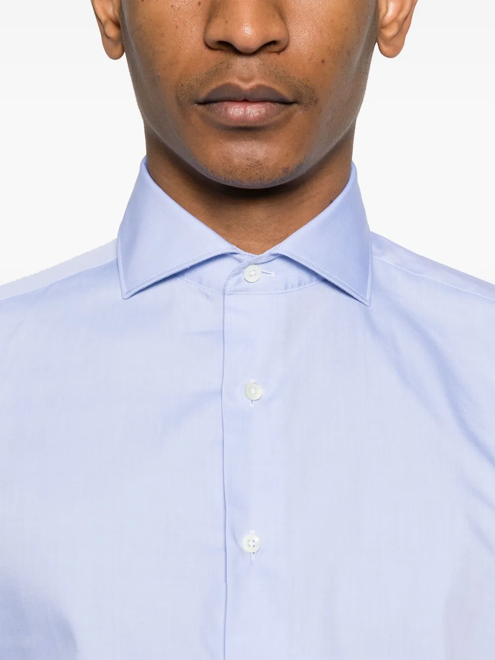 Canali Katoenen overhemd Blauw