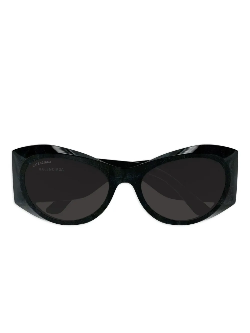 Balenciaga Eyewear Occhiali da sole ovali - Nero