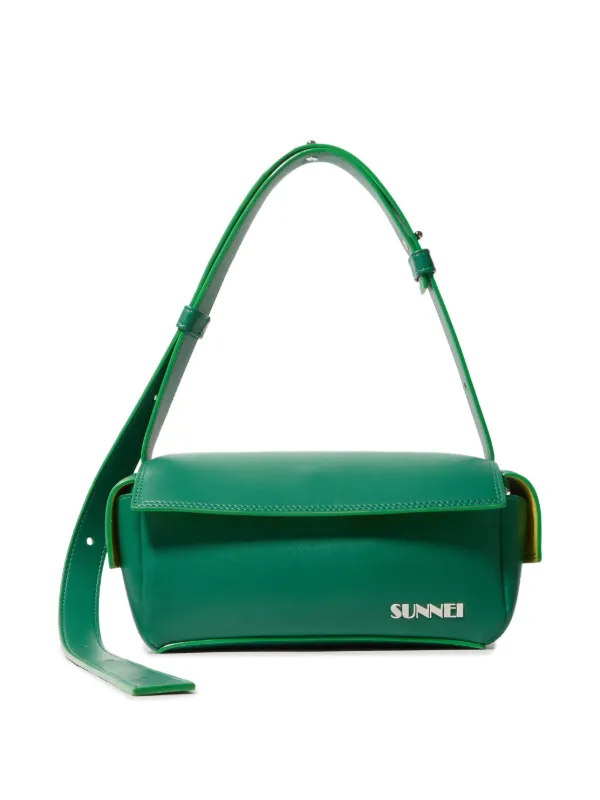 Sunnei Small Labauletto Shoulder Bag | Green | FARFETCH