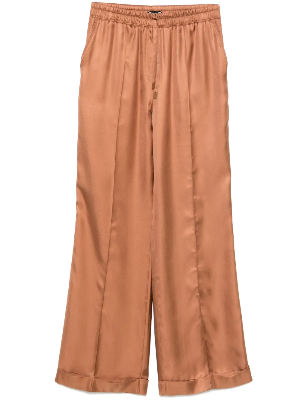 twill palazzo pants