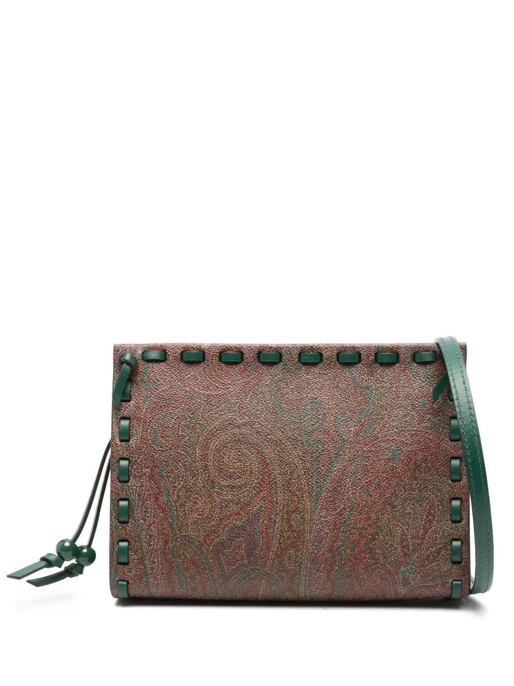 paisley-print clutch bag