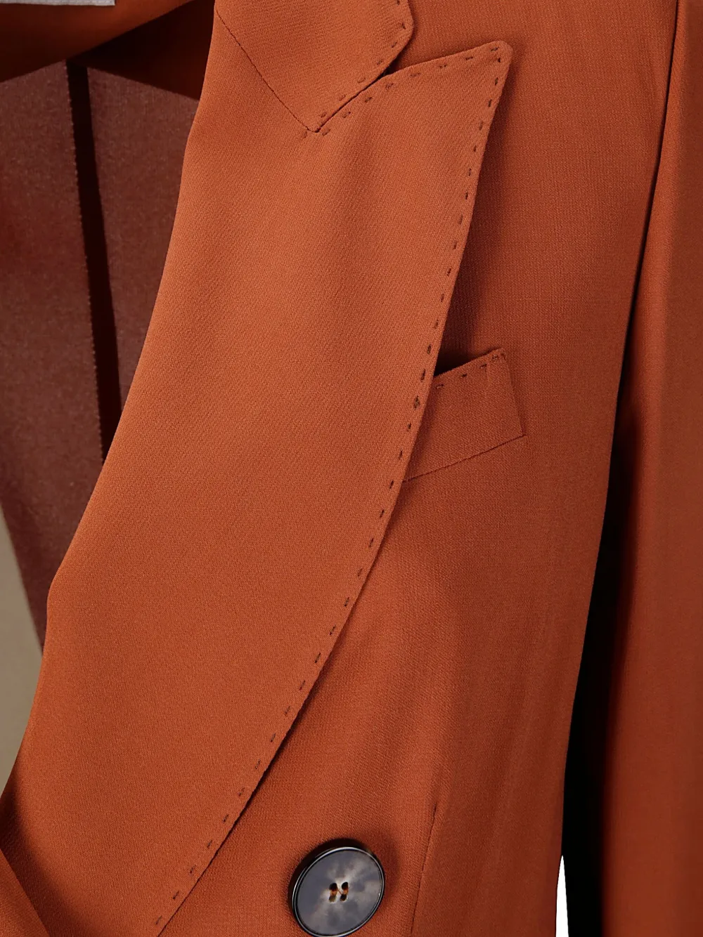Alberto Biani Blazer met dubbele rij knopen Oranje