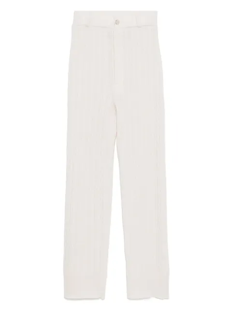 Guest In Residence Cable straight trousers