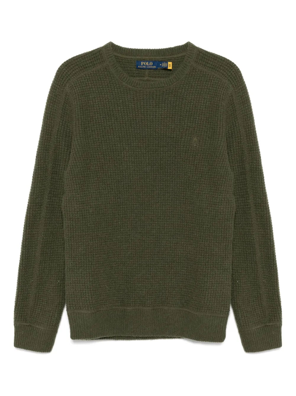 Polo Ralph Lauren Waffle-Knit Wool-Alpaca sweater Groen