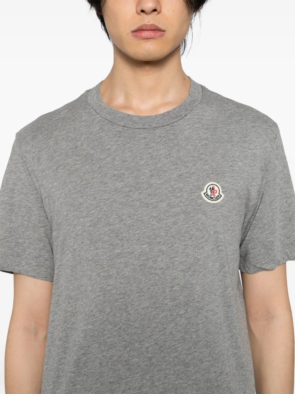 Moncler Drie T-shirts met logo Zwart