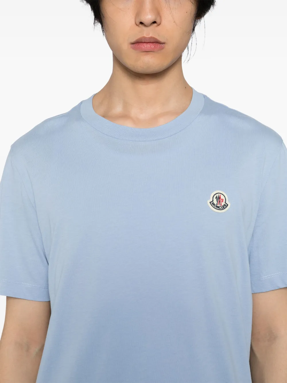 Moncler Drie T-shirts met logo Wit