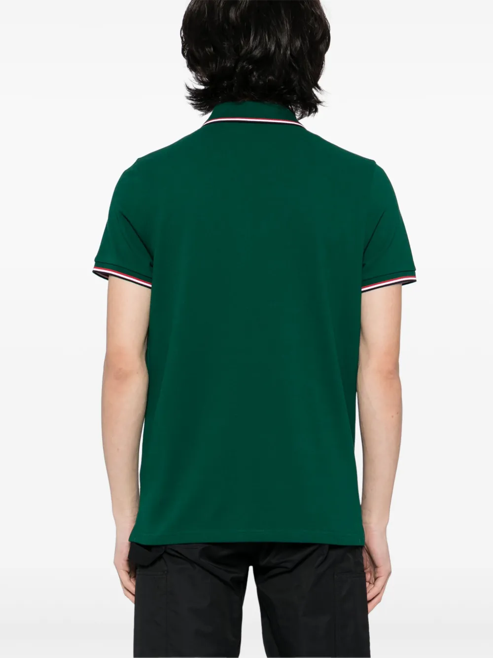 Moncler Poloshirt met logo Groen