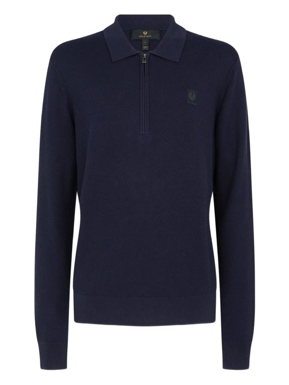 Belstaff half-zip polo jumper | Blue | Image 1