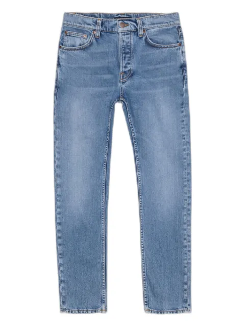 Nudie Jeans vaqueros con efecto desgastado
