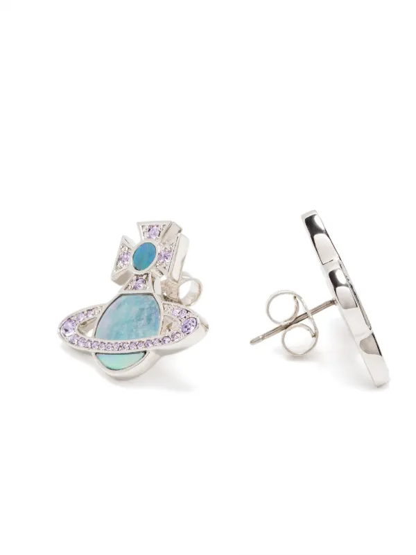 Vivienne Westwood| (RINA EARRINGS (6201036D 02P618)) Vivienne Westwood Rina Earrings | Silver | FARFETCH MY