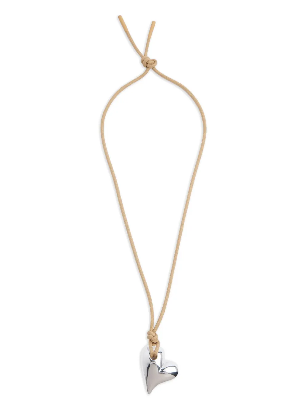 Jenny Bird Art Heart On a String ネックレス - シルバートーン Jenny Bird Art Heart On a String ネックレス - シルバートーン