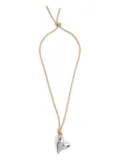 Jenny Bird Art Heart On A String necklace - Silver