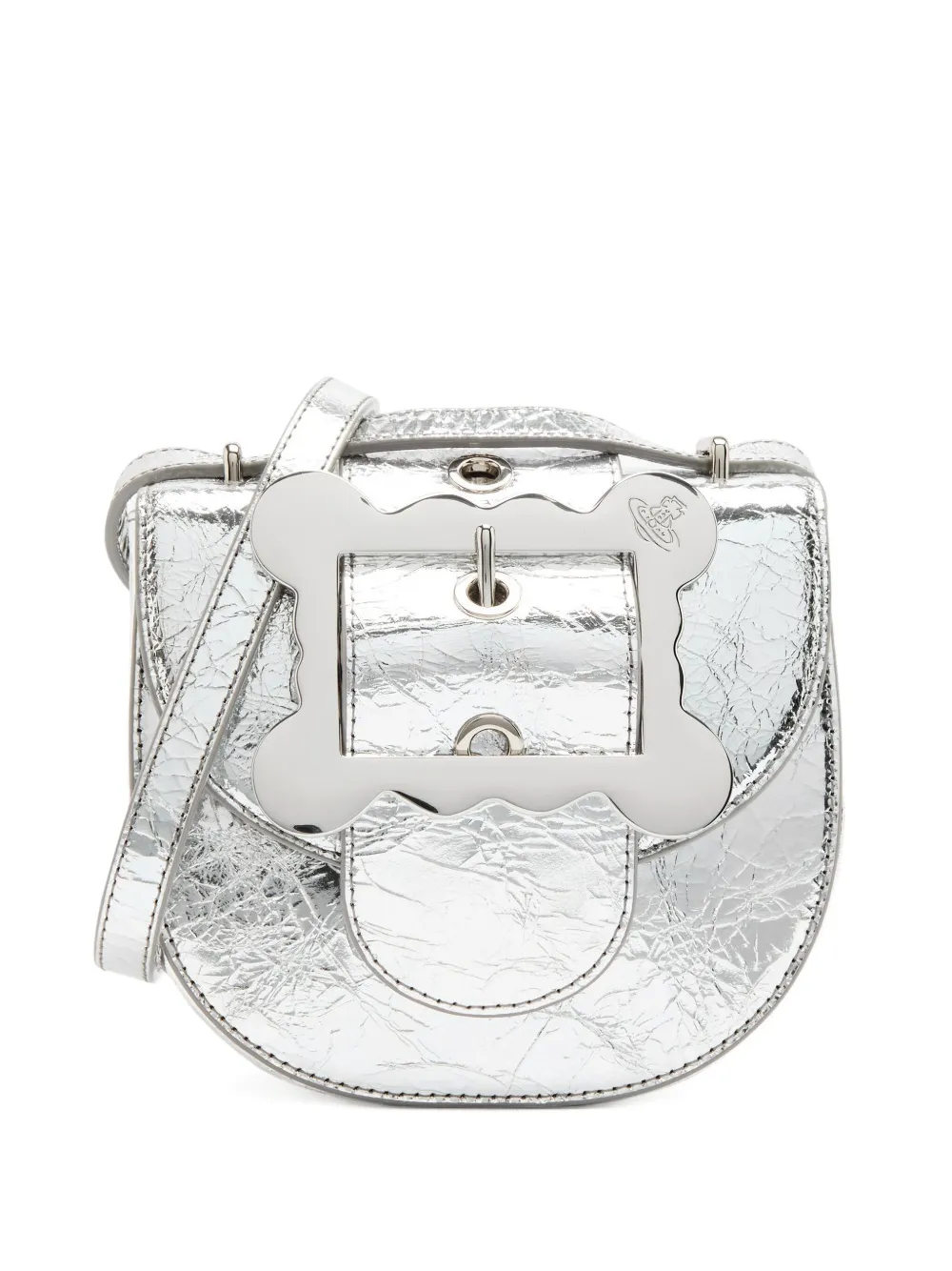 Vivienne Westwood Jodie Buckle-embellished Satchel In Gray