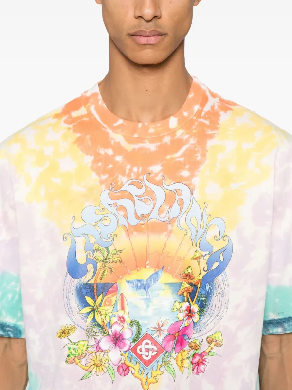 Casablanca Surf-trip タイダイ Tシャツ | パープル | FARFETCH JP