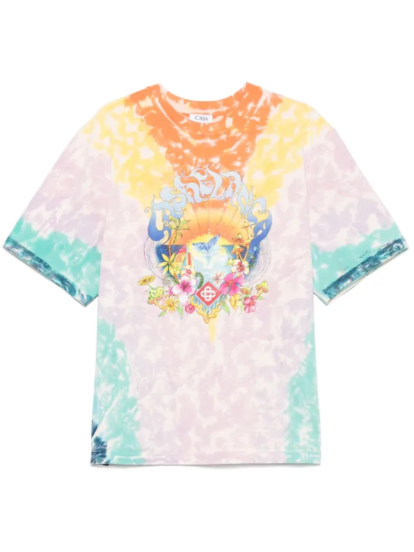 Casablanca Surf-trip タイダイ Tシャツ | パープル | FARFETCH JP Casablanca Surf-trip タイダイ Tシャツ | パープル | FARFETCH JP