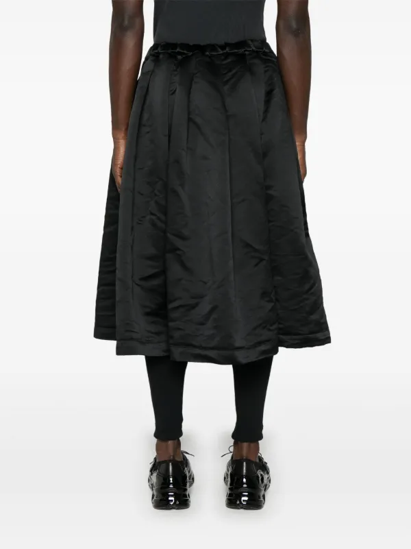 Black Comme Des Garçons サテン スカート | ブラック | FARFETCH JP