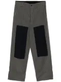 visvim patchwork design trousers - Blue