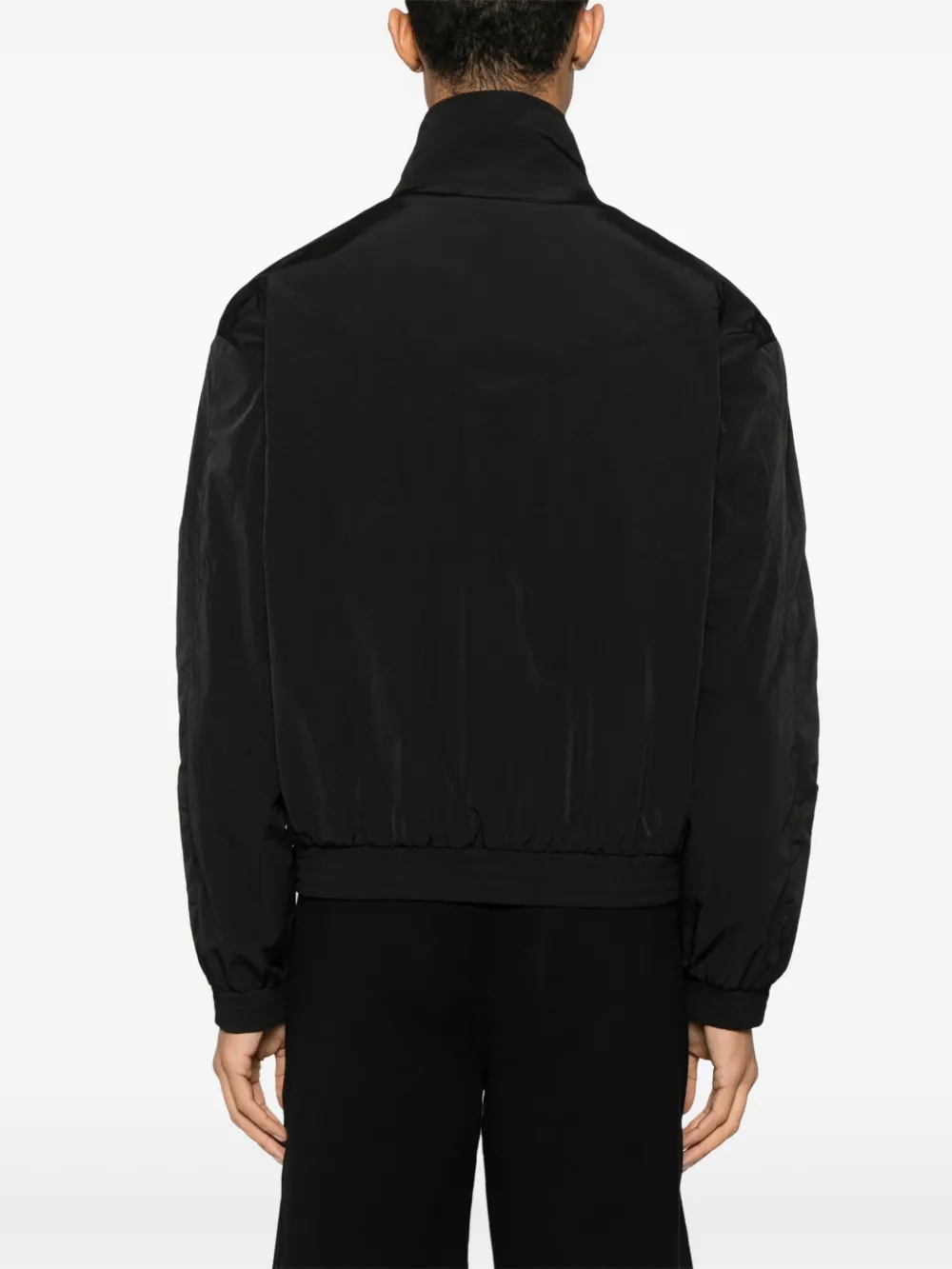 Saint Laurent Gekreukt shirtjack Zwart