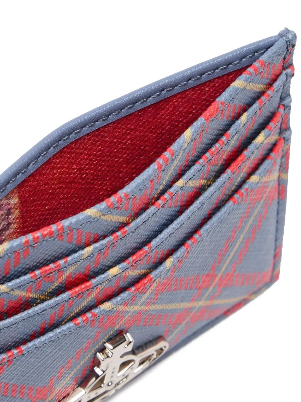 Vivienne Westwood Pasjeshouder met tartan ruit - Blauw