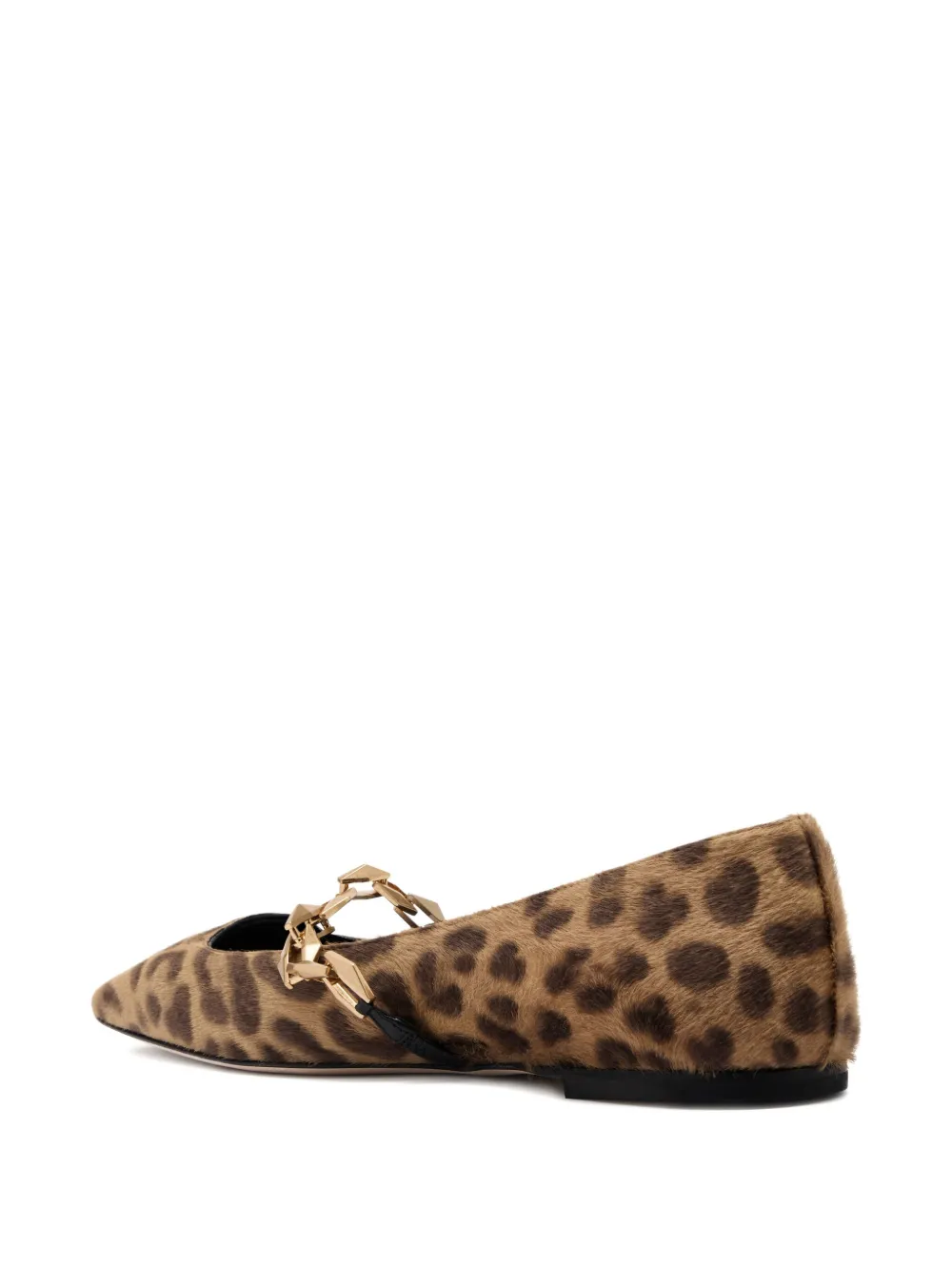 Jimmy Choo Tilda leopard-print ballet flats - Bruin