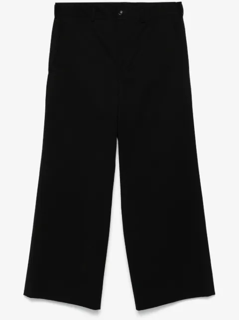 Black Comme Des Garçons pantalones de sarga