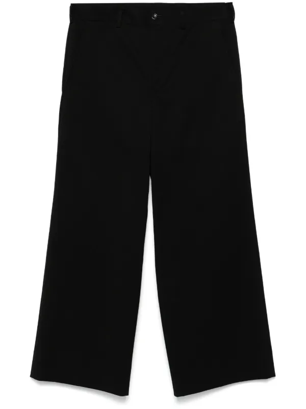Black comme des garcons パンツ Black Comme Des Garçons ツイルパンツ | ブラック | FARFETCH JP