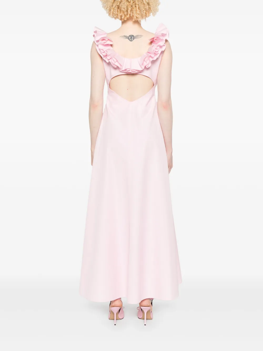 Giambattista Valli Midi-jurk met ruches Roze