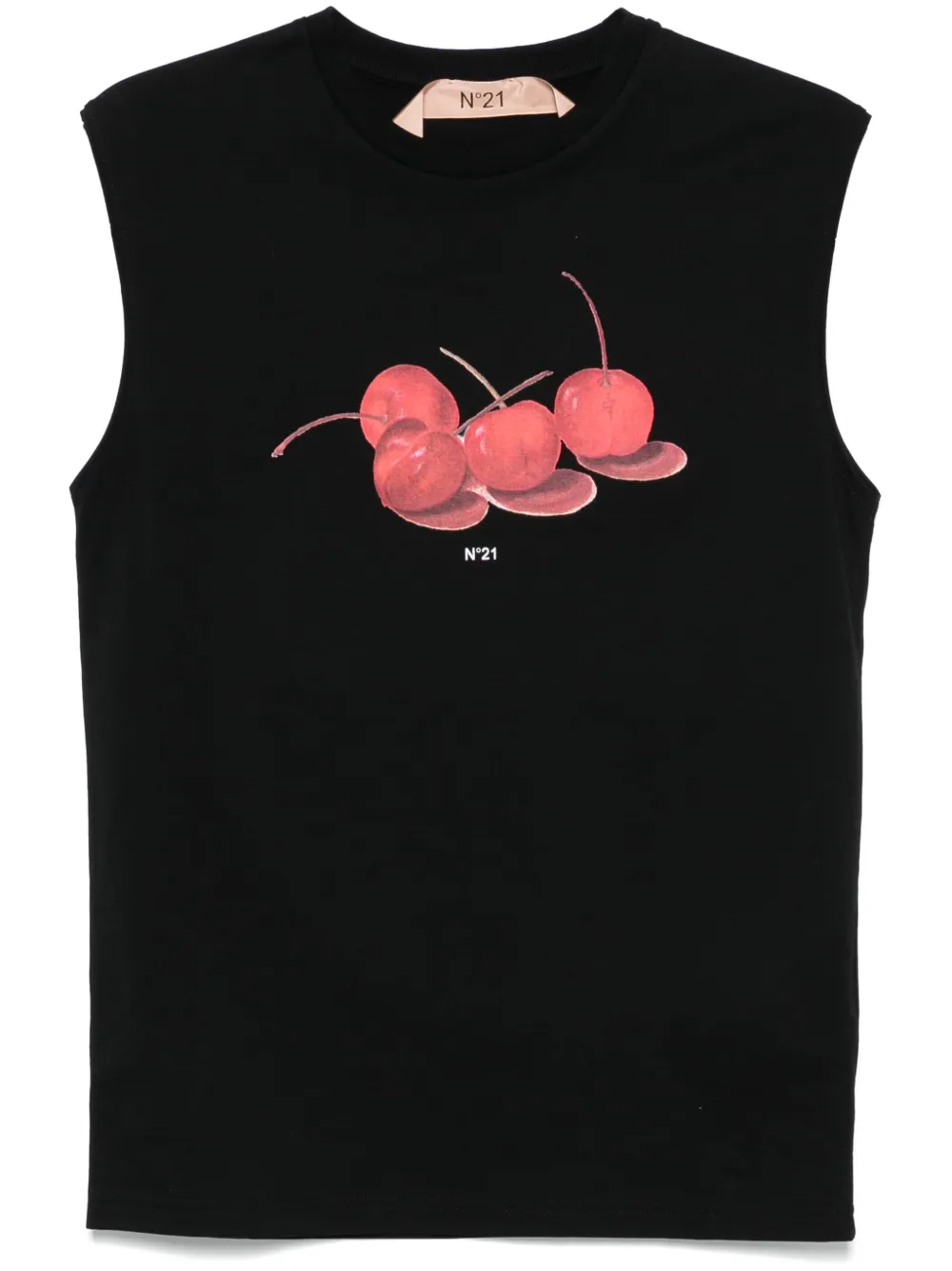 Nº21 cherry-print top