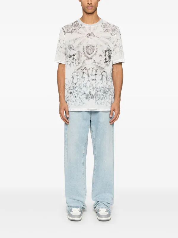[CASABLANCA]タトゥーメッシュトップ CASABLANCA]タトゥーメッシュトップ (Casablanca/Tシャツ