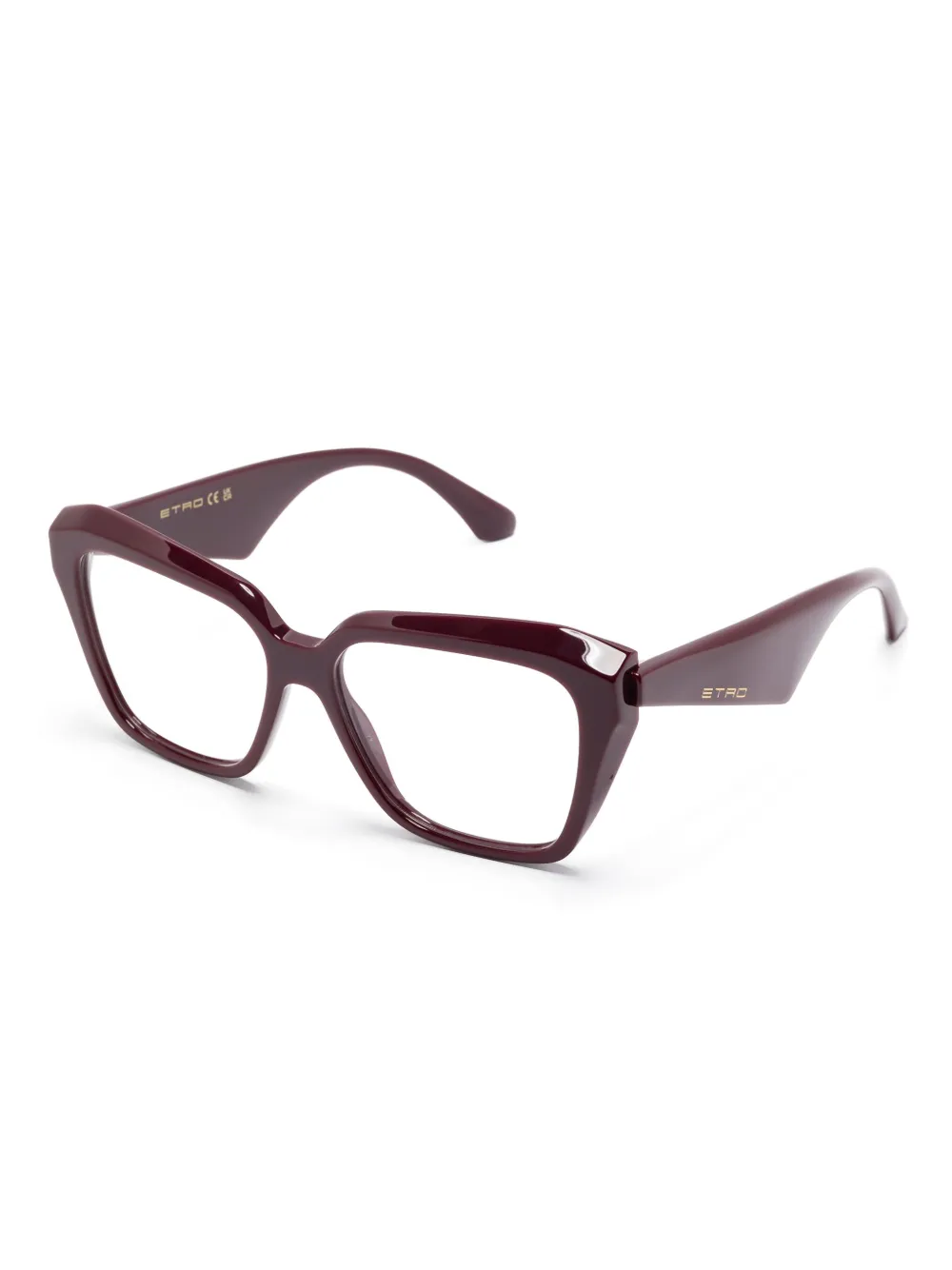 ETRO butterfly-frame glasses - Bruin