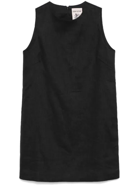 Semicouture linen mini dress