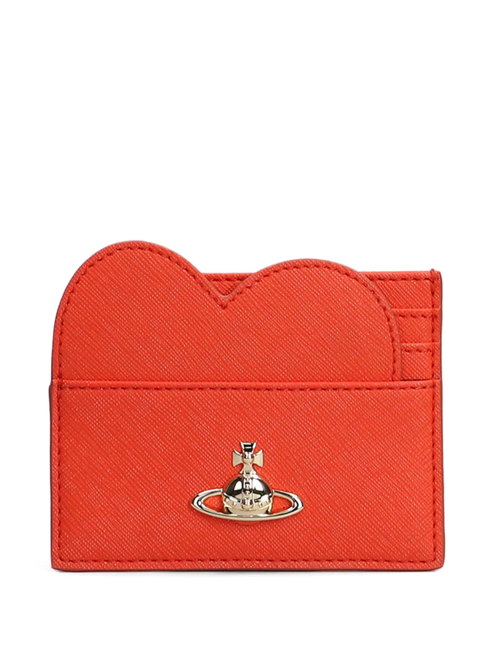 Vivienne Westwood Pasjeshouder met hartprint Oranje