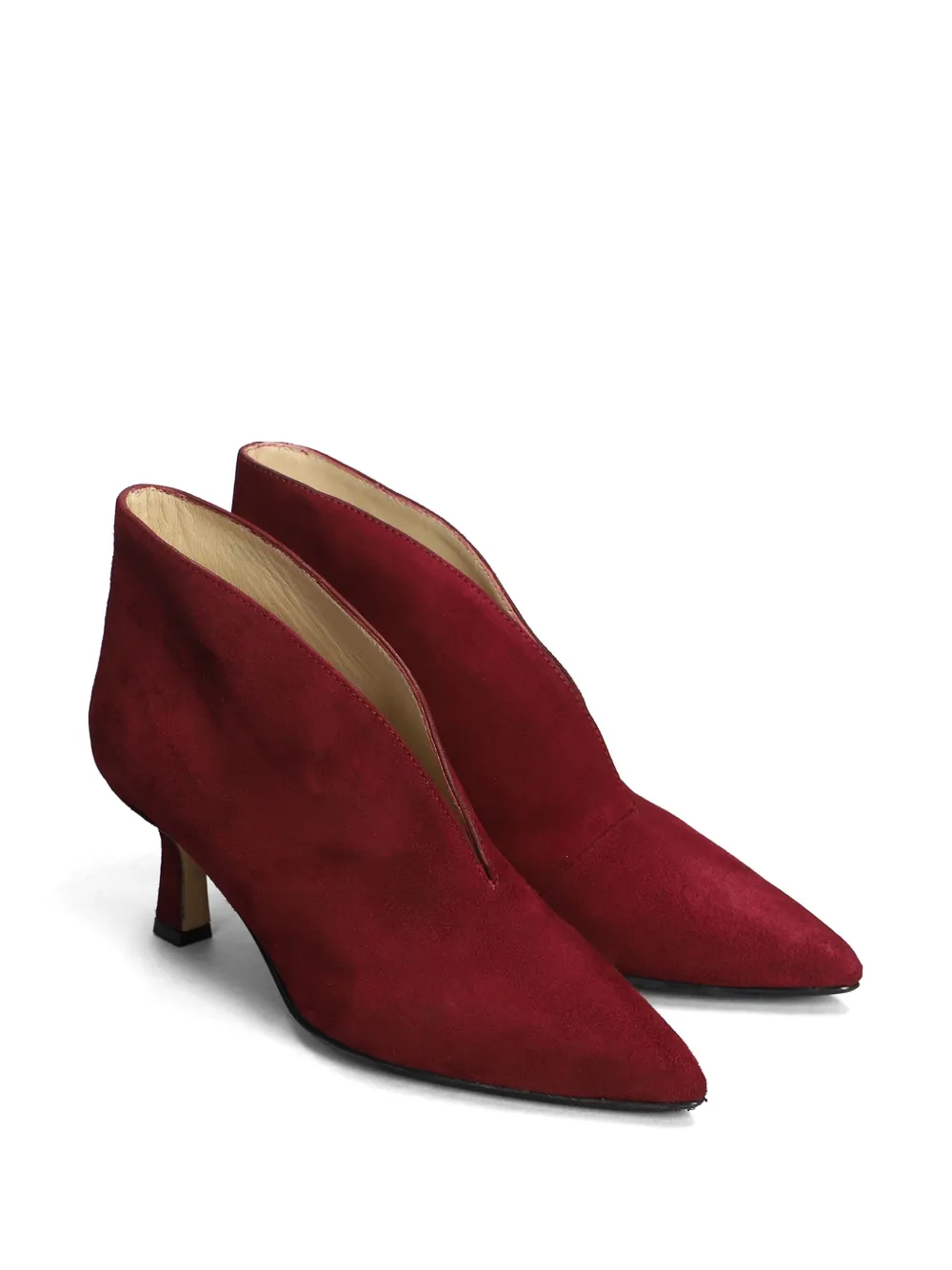 L Arianna 60mm Suede Boots In Red