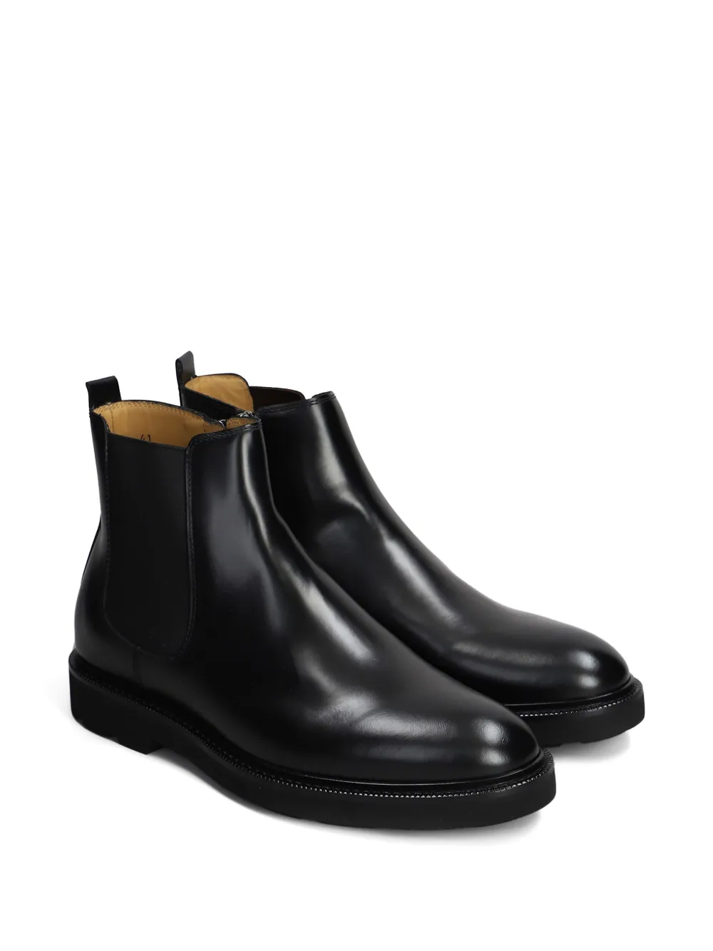 Henderson Baracco leather ankle boots Black