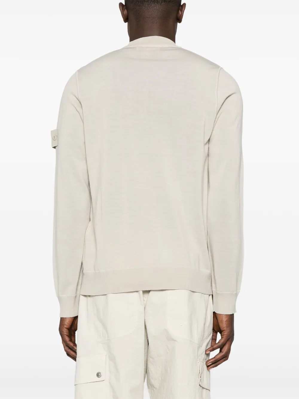 Stone Island Trui met Compass-logopatch Beige