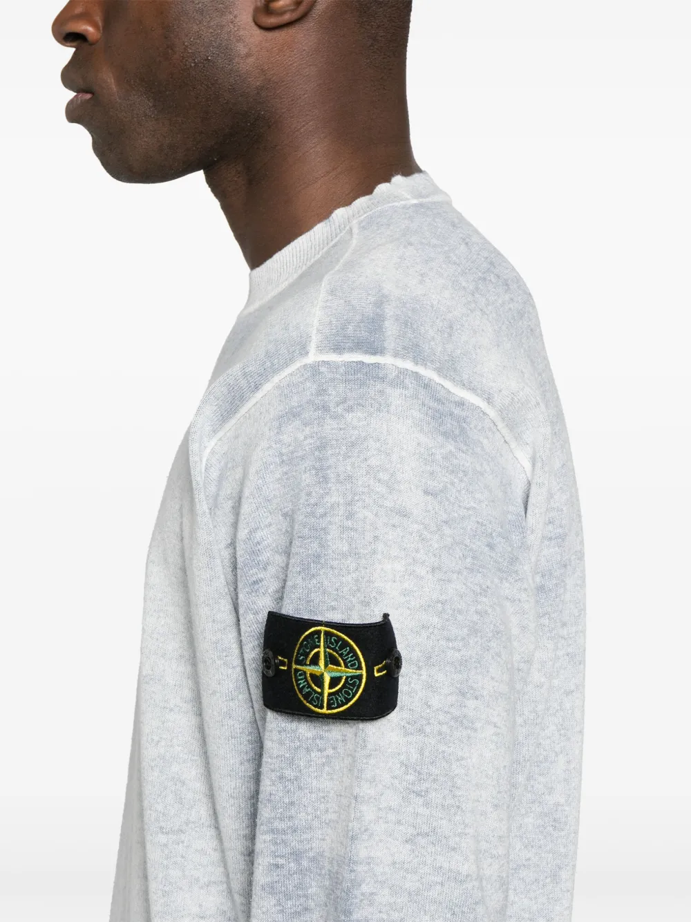 Stone Island Trui met mélange-effect Blauw