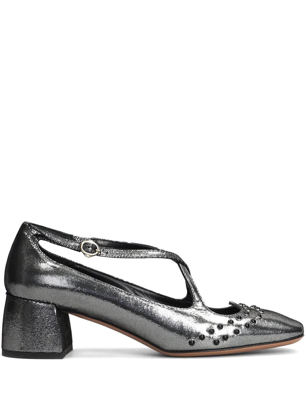 A.Bocca 50mm Two For Love pumps Silver