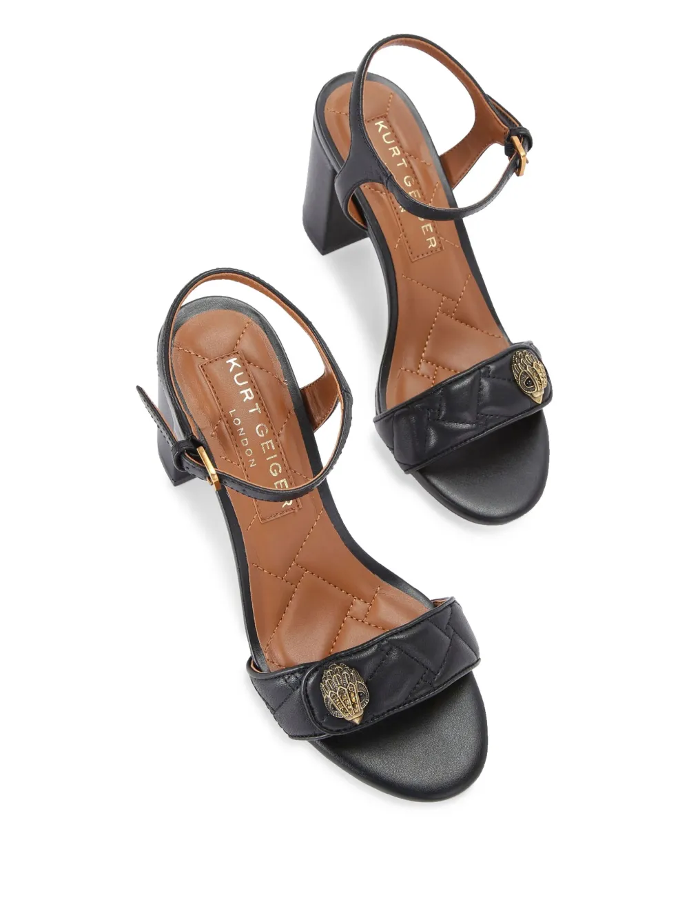 Kurt Geiger London 75 mm Kensington Langley sandalen Zwart