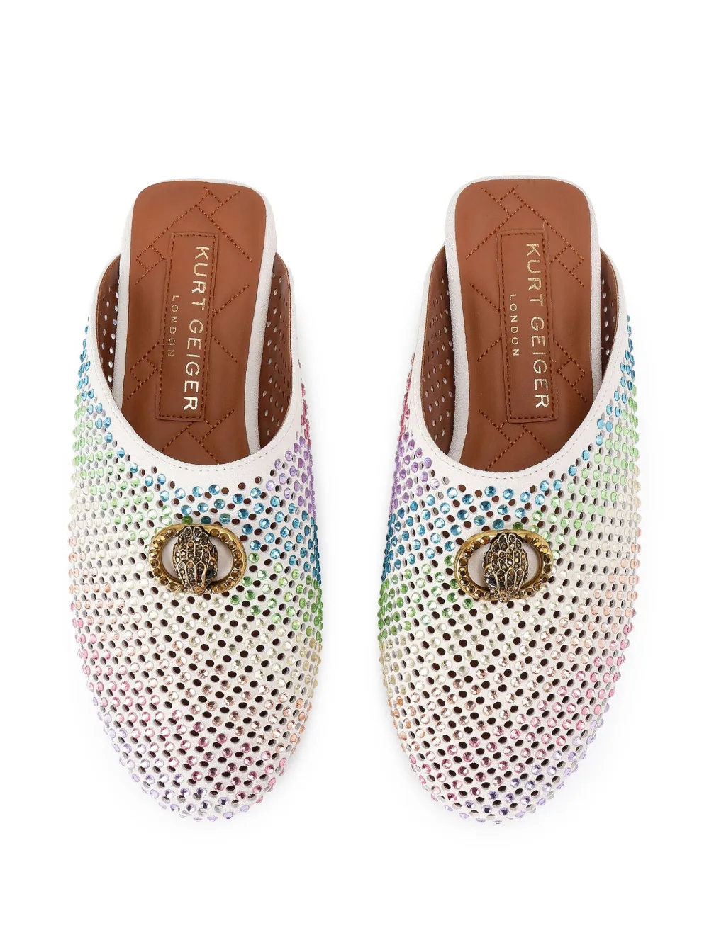 Kurt Geiger Chelsea Mules In Nude