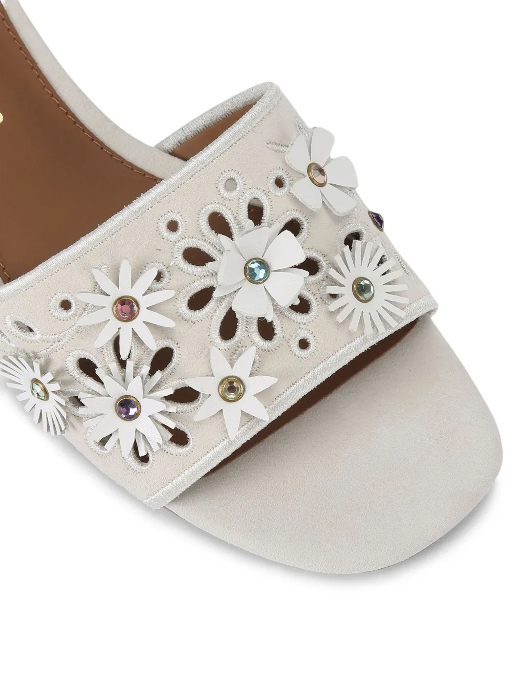 Kurt Geiger London 40 mm Flower low-top sandalen Beige