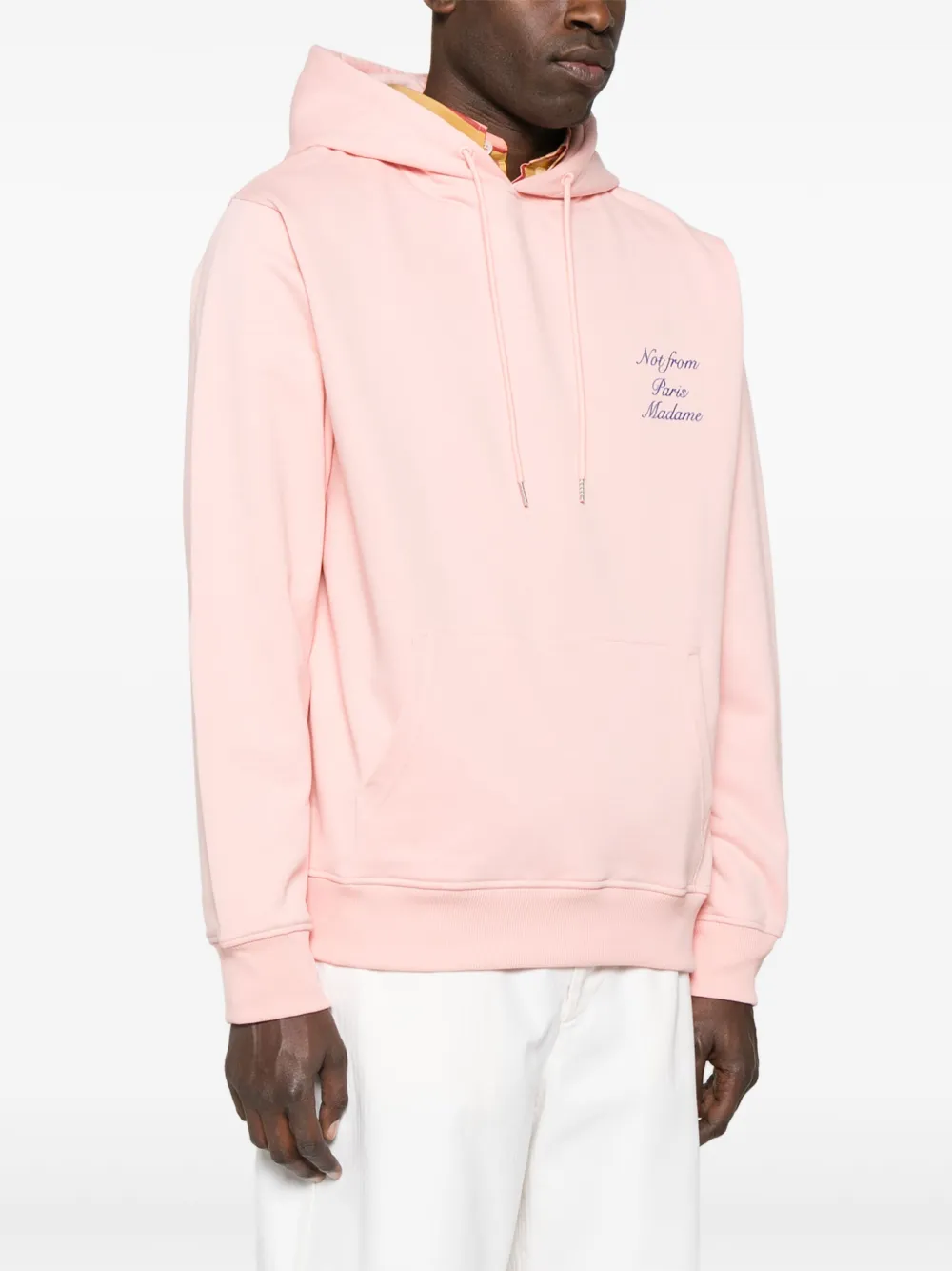 Drôle De Monsieur Le Hoodie Tekst Cursive hoodie met tekst Roze