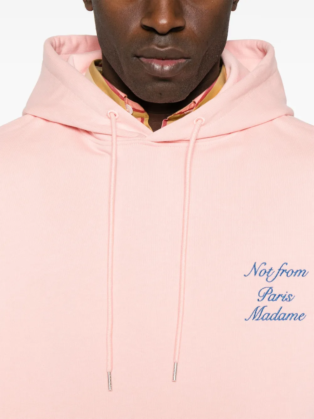 Drôle De Monsieur Le Hoodie Tekst Cursive hoodie met tekst Roze